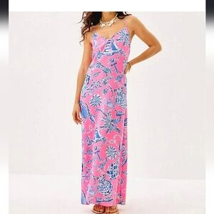 Lilly Pulitzer Verica Silk Maxi Dress, 4